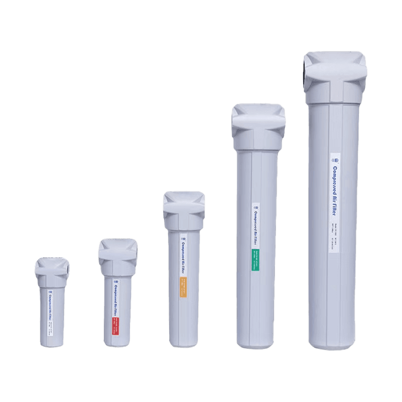 E sorozat precíziós levegőforrás szennyeződés eltávolító szűrő